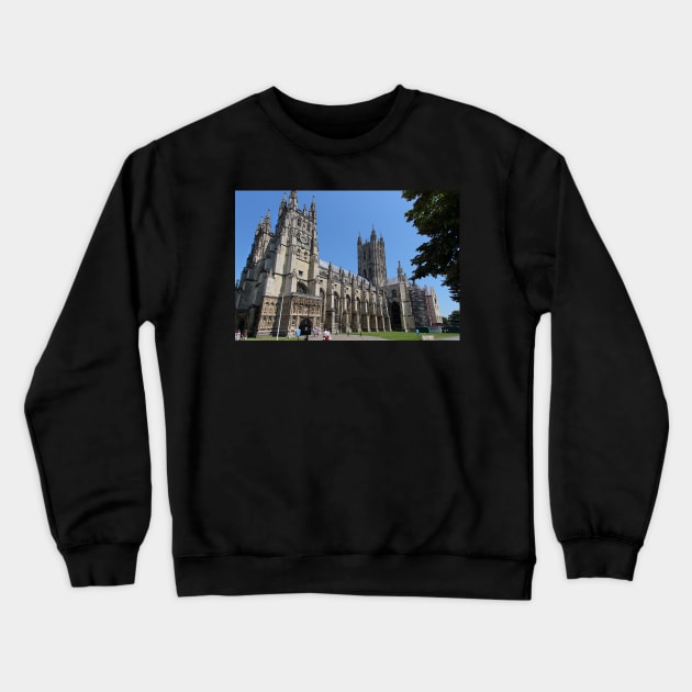 Canterbury Cathedral, Kent Crewneck Sweatshirt by Carole-Anne